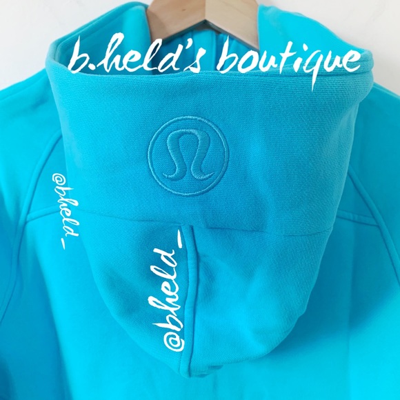 lululemon Scuba Oversized Half-Zip Hoodie in Electric Turquoise Size M/L New NWT - Picture 12 of 15